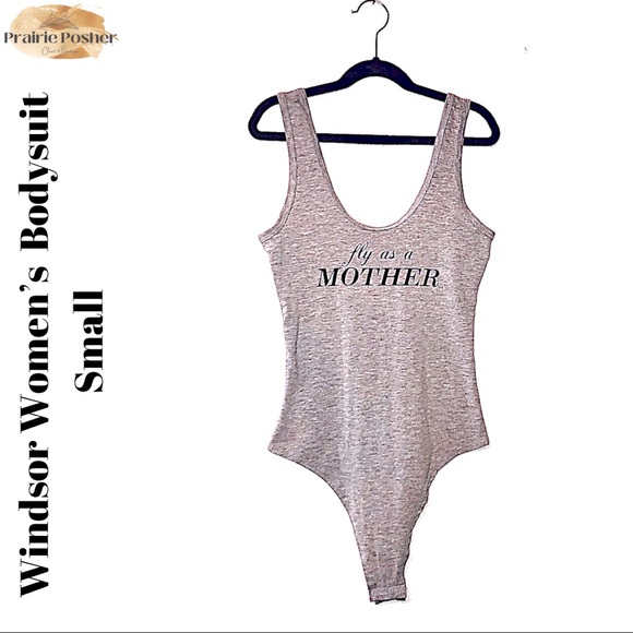 Windsor Bodysuit, Womens Small, Grey, NWOT, PrairieposherCA - Picture 1 of 4